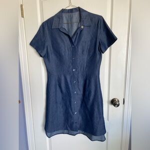Light denim shirt dress